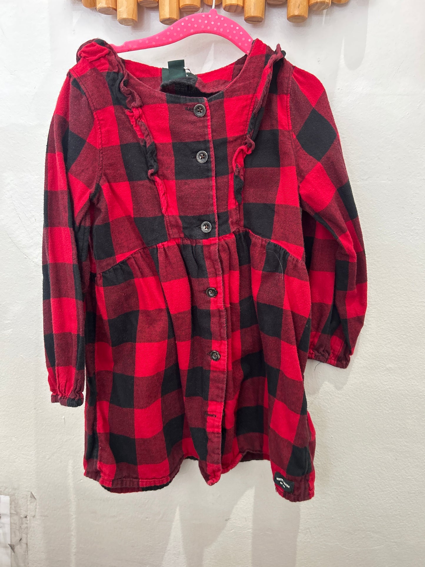 Dress Roots buffalo plaid 5y