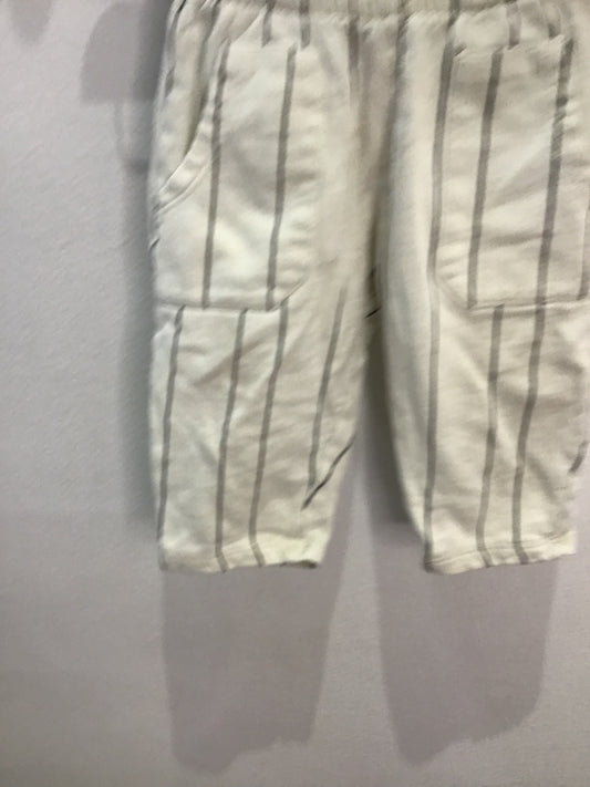 Wide leg cropped joggers 12-18m*