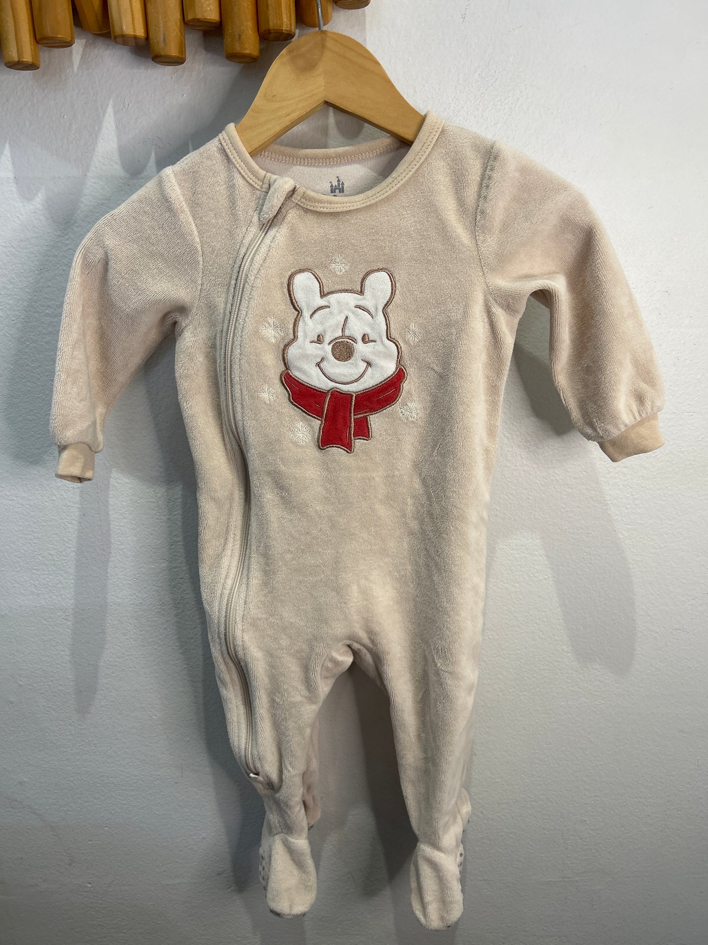 Winnie the Pooh fleece sleeper 12m