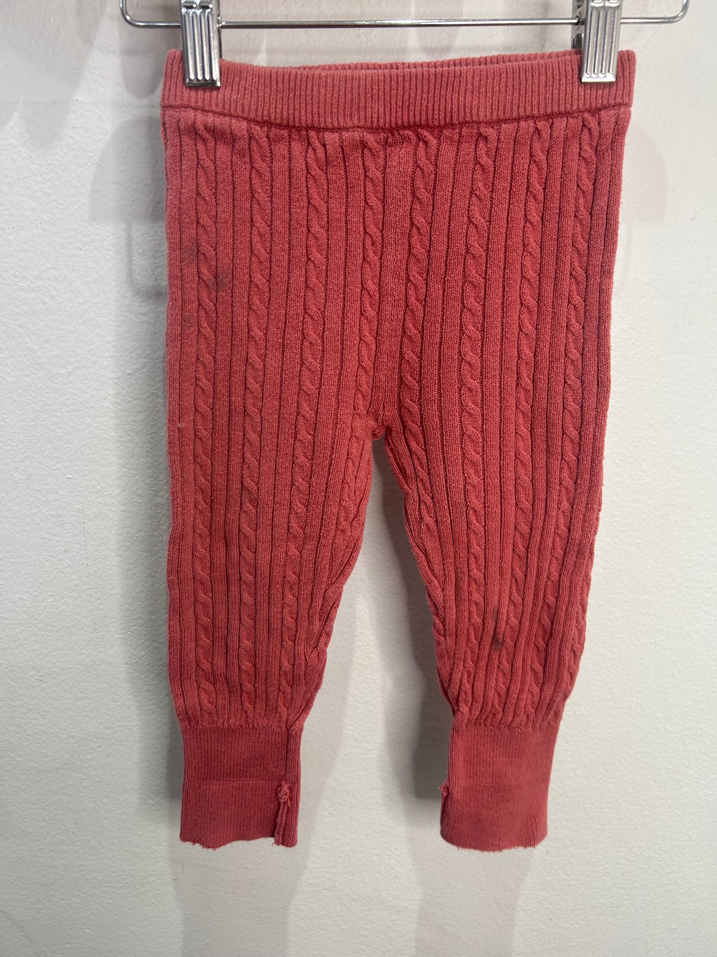 Peach sweater pants 12-18m