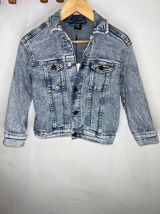 Acid wash denim jacket 5-6y