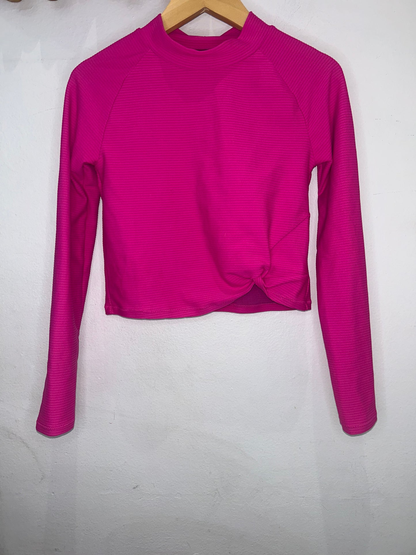 Hot pink rashguard and bikini set 8-9y
