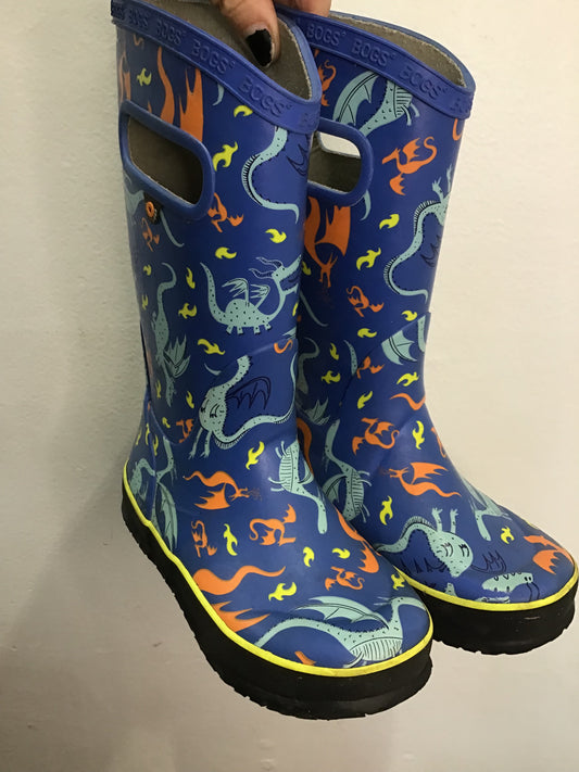 C12 dinos Bogs rainboots