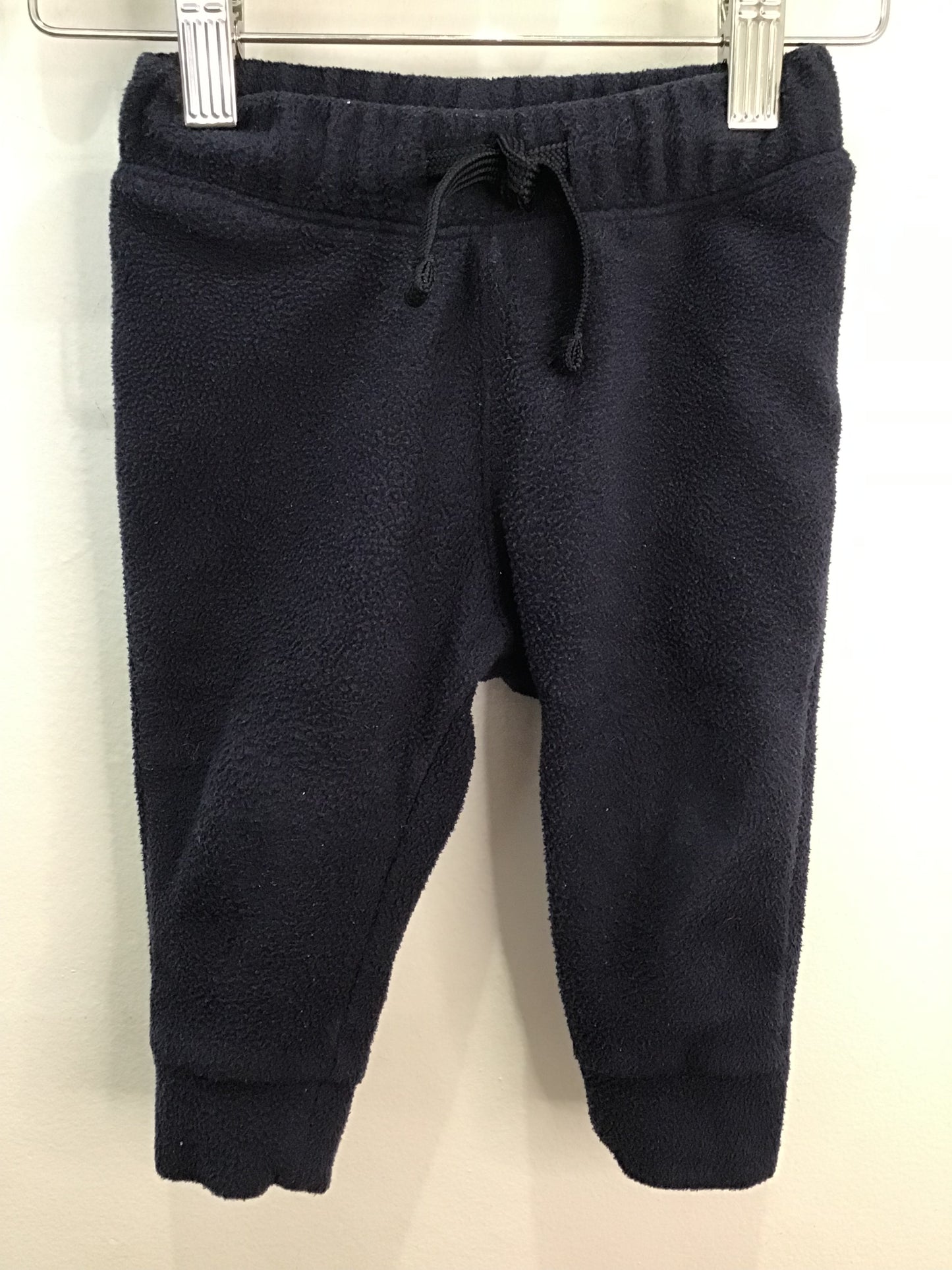 Pants navy fleece 12-18m