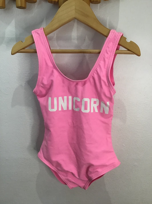 Swimsuit unicorn pink 3-4y
