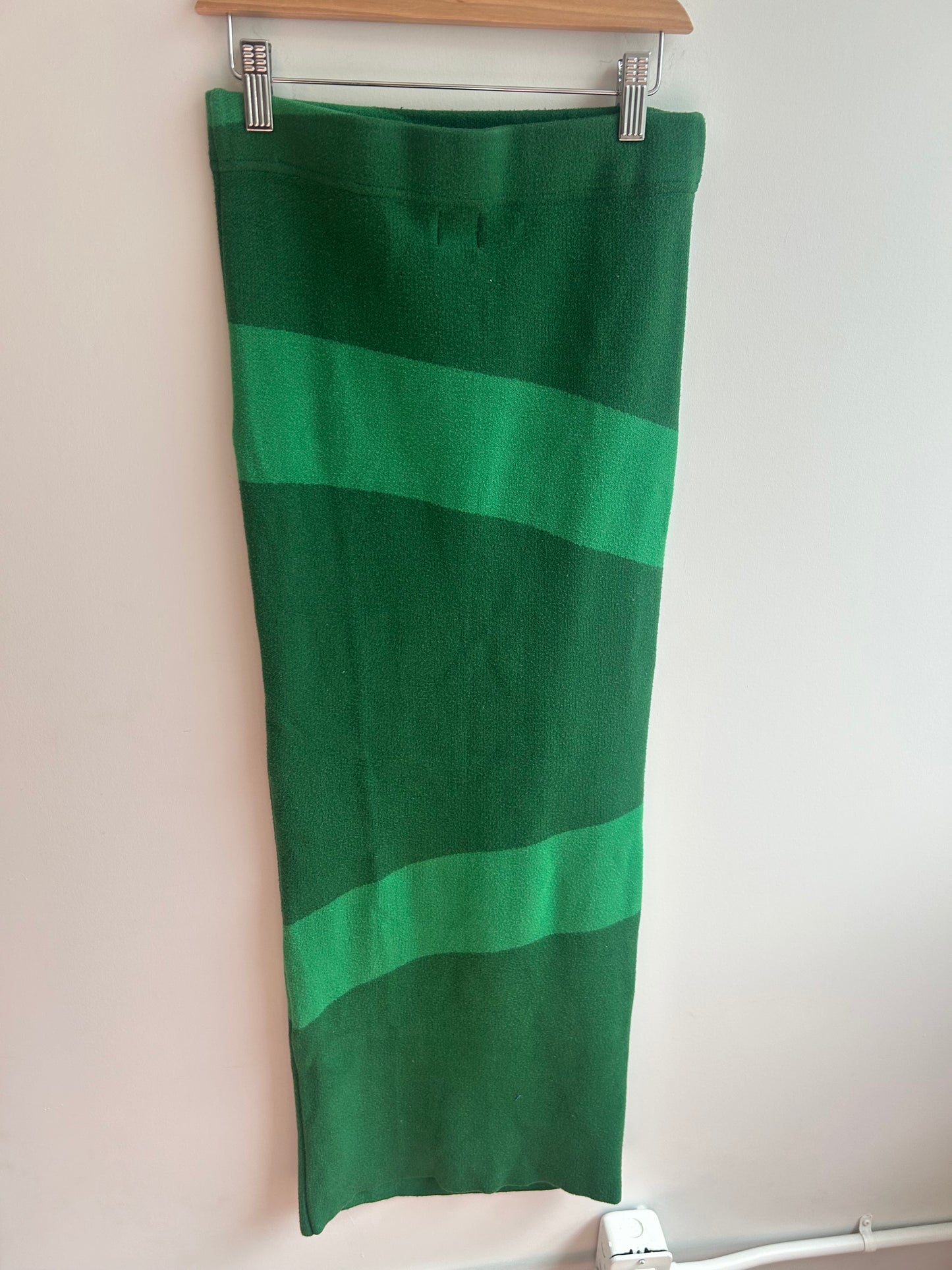 Green knit bandage dress (VGUC) S