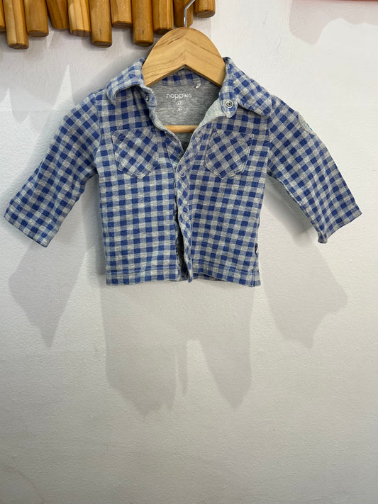 Blue checkered shirt 3m