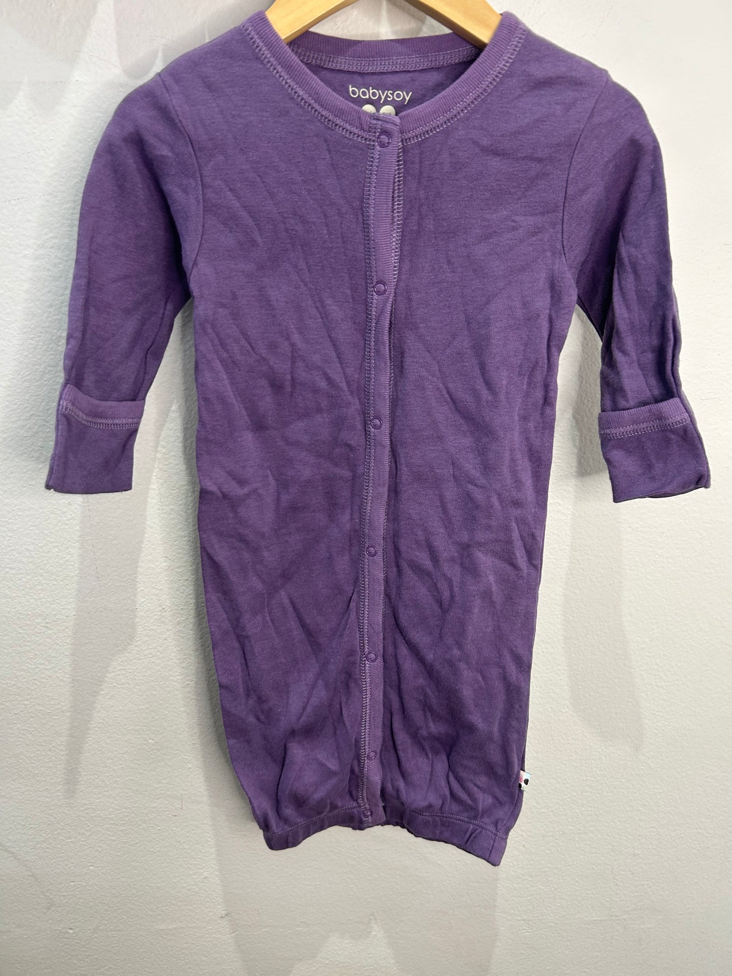 Purple sleeper gown 3-6m