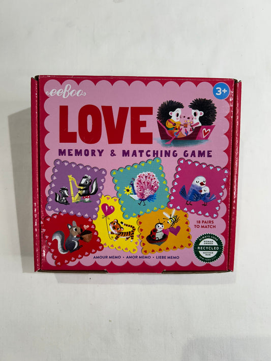 Love memory and matching game