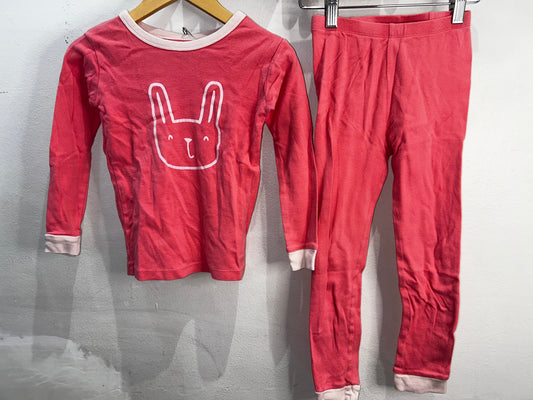 Peach bunny pyjamas 5-6y