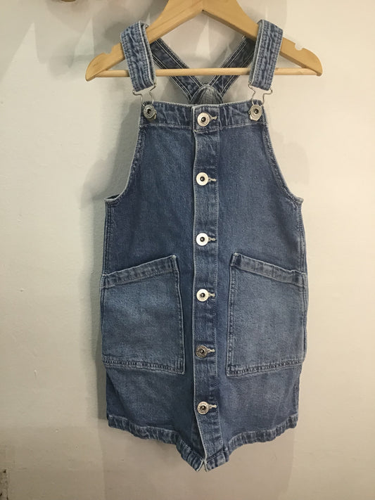 Big pocket skirt romper denim 5-6y
