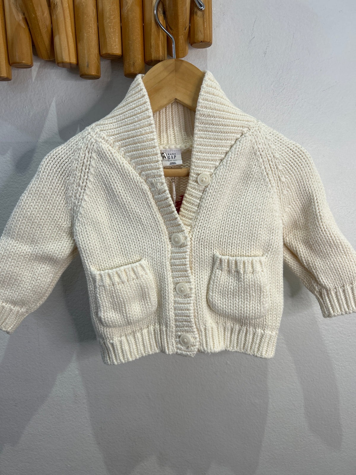 Heart detail cardigan 3-6m