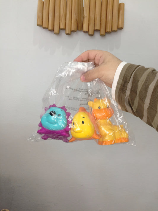 Three pack bath toys