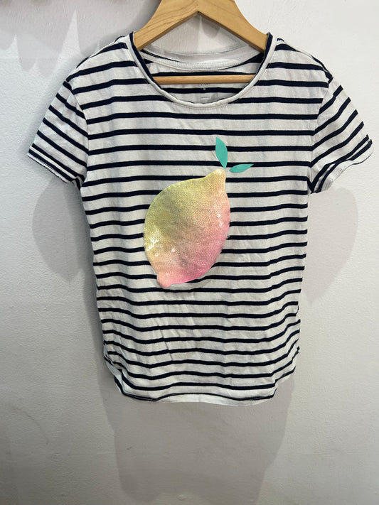 Sparkly pear tee 8-9y