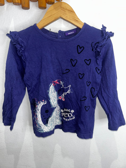 Violet dog longsleeve 18-24m