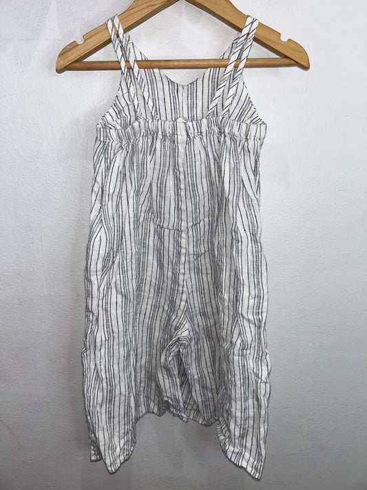 Striped linen romper 12-18m