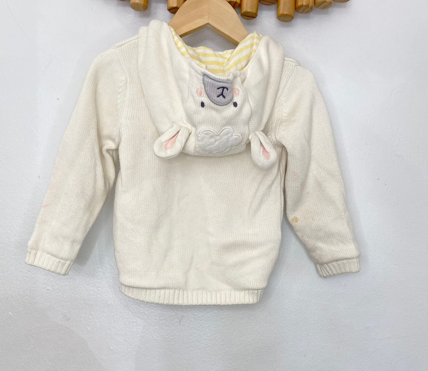 John Lewis cream and yellow sweater 12-18m