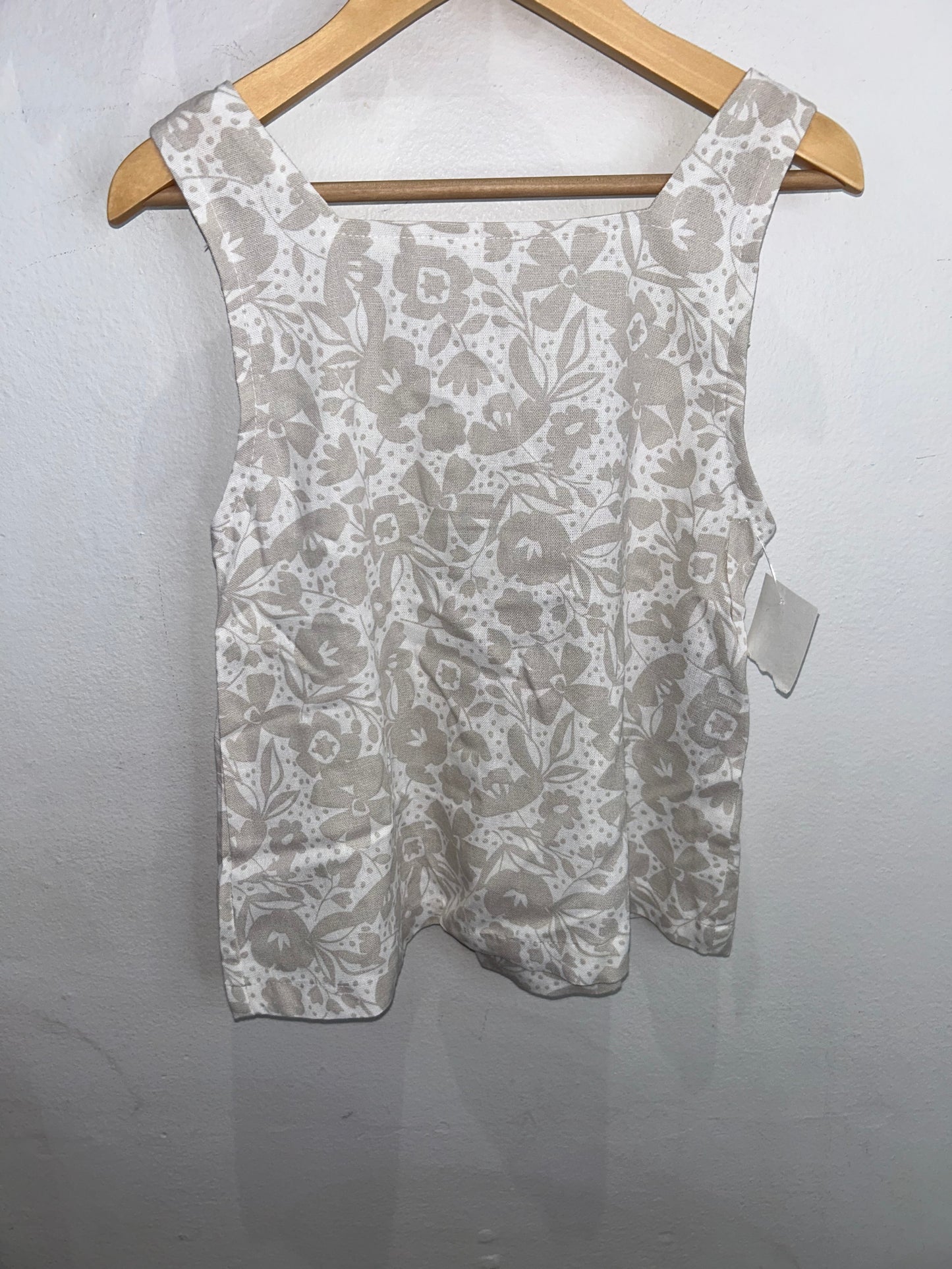 Brown floral skort set 12y NEW