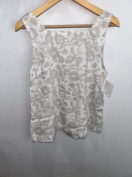 Brown floral skort set 12y NEW