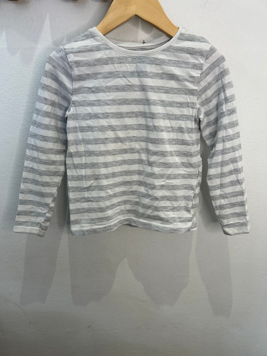 Grey stripes longsleeve 2-4y