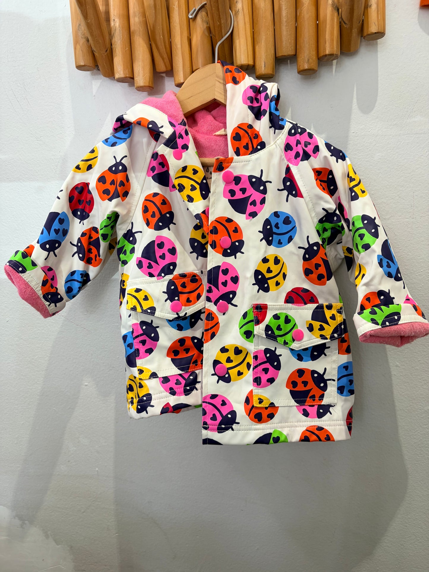 Hatley ladybugs rainjacket 9-12m