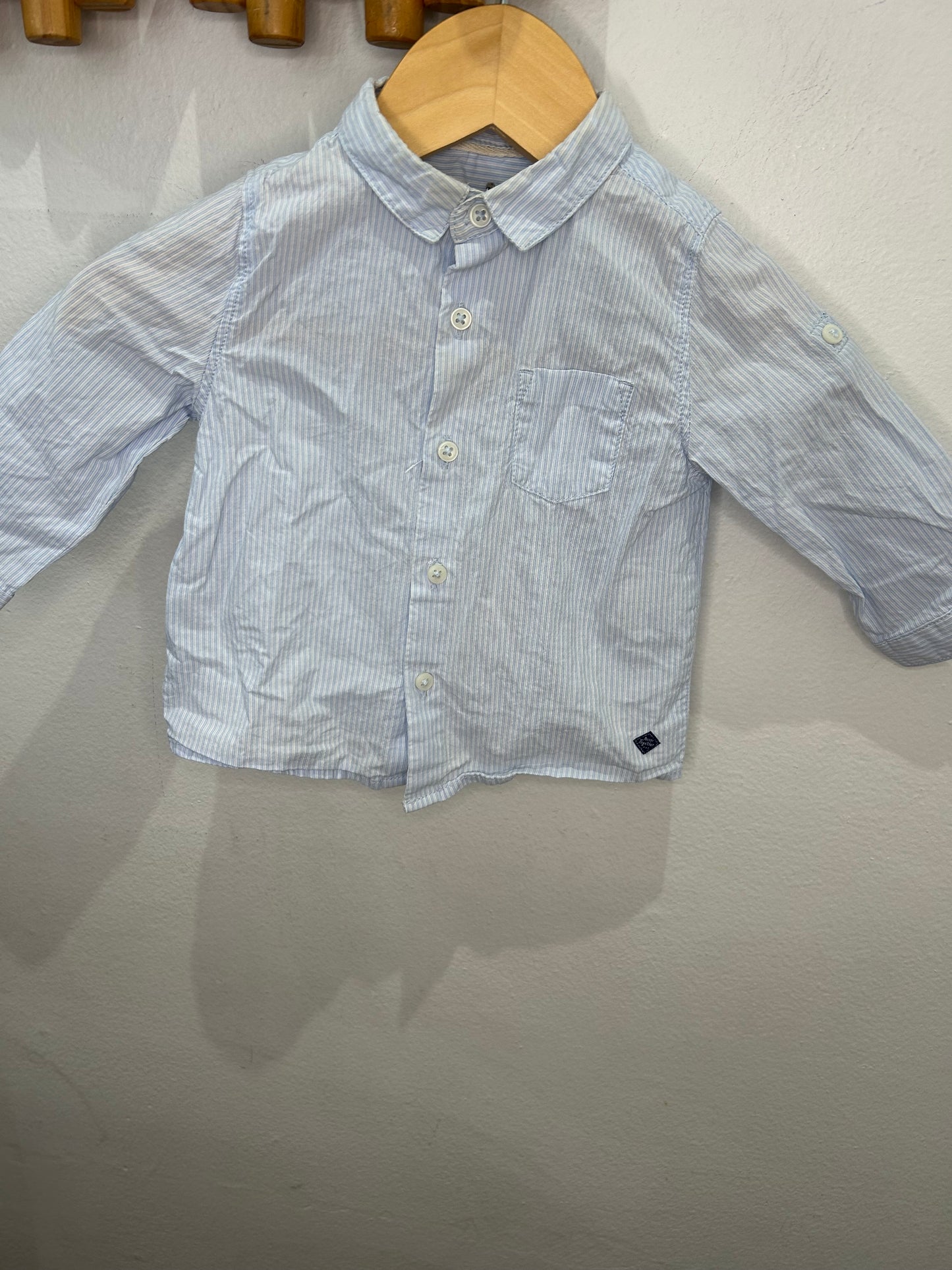 Dressy striped shirt 3-6m