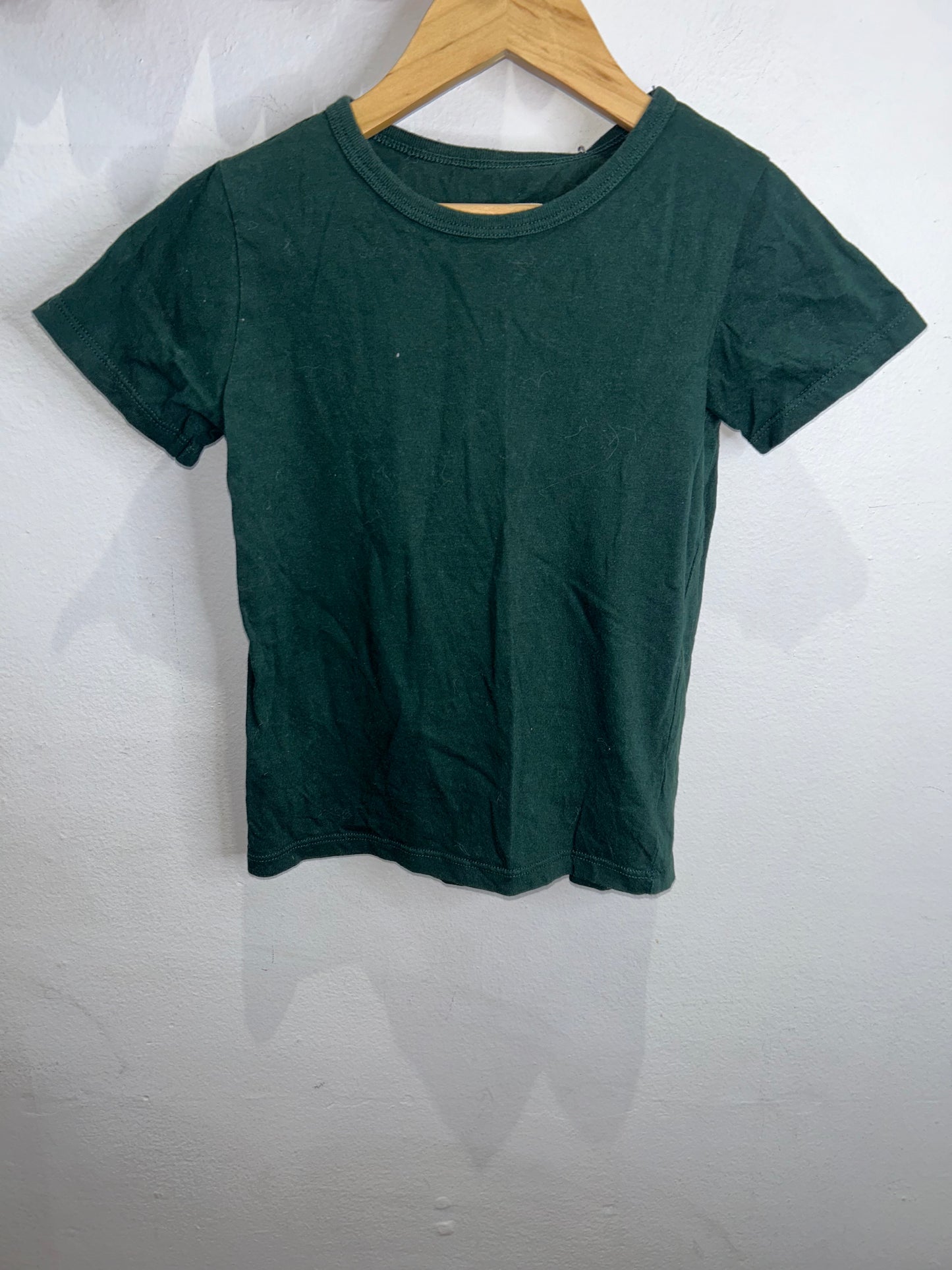 Minimioche forest green tee 5-6y