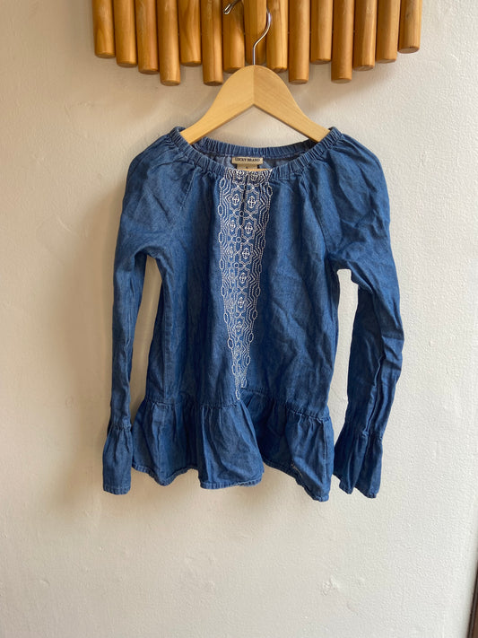 Lucky Brand embroider blouse 5y