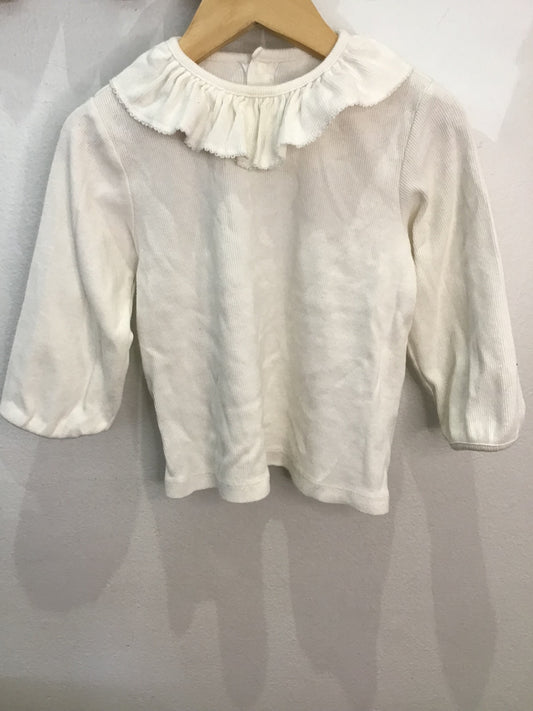 Blouse collare fluffy sleeve 18-24m