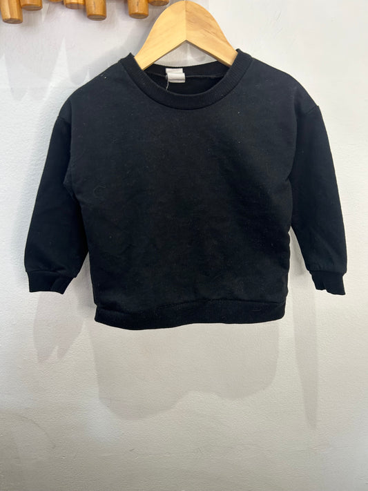 Petit Lem black pullover 2y