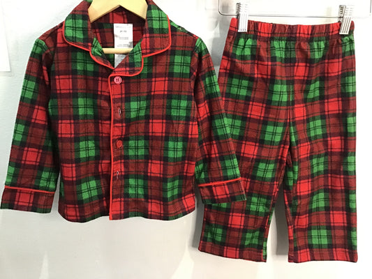 Checkered flannel pyjamas 2y