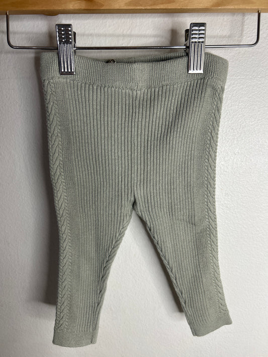 Grey knit sweater pant 6-9m