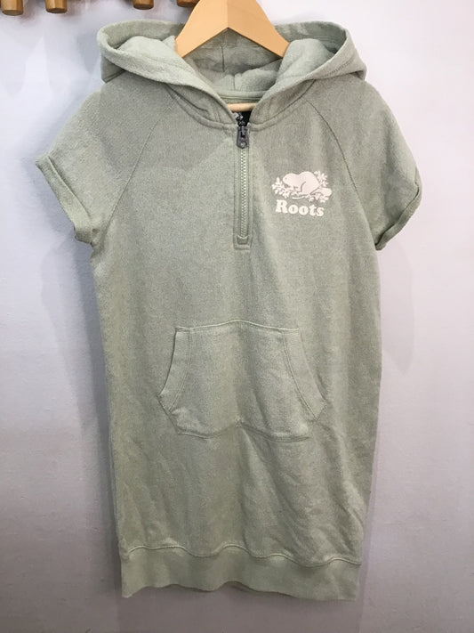 Dress Roots hooded green 9-10y