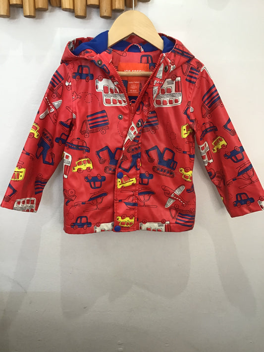 Fire truck rain jacket 18-24m