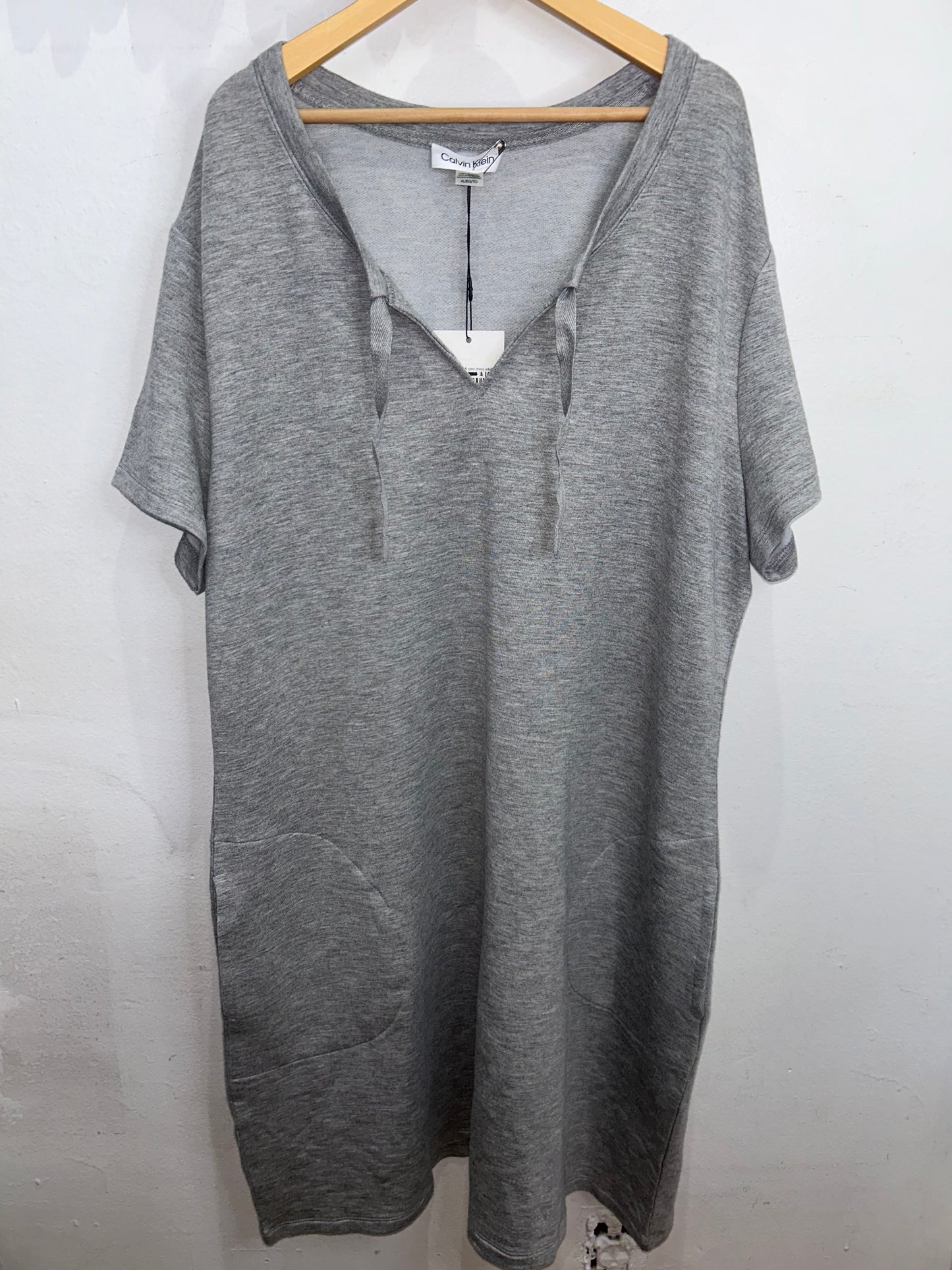 Calvin Klein soft grey dress adult XL