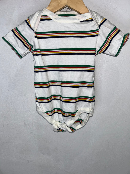 HBC stripes onesie 0-6m