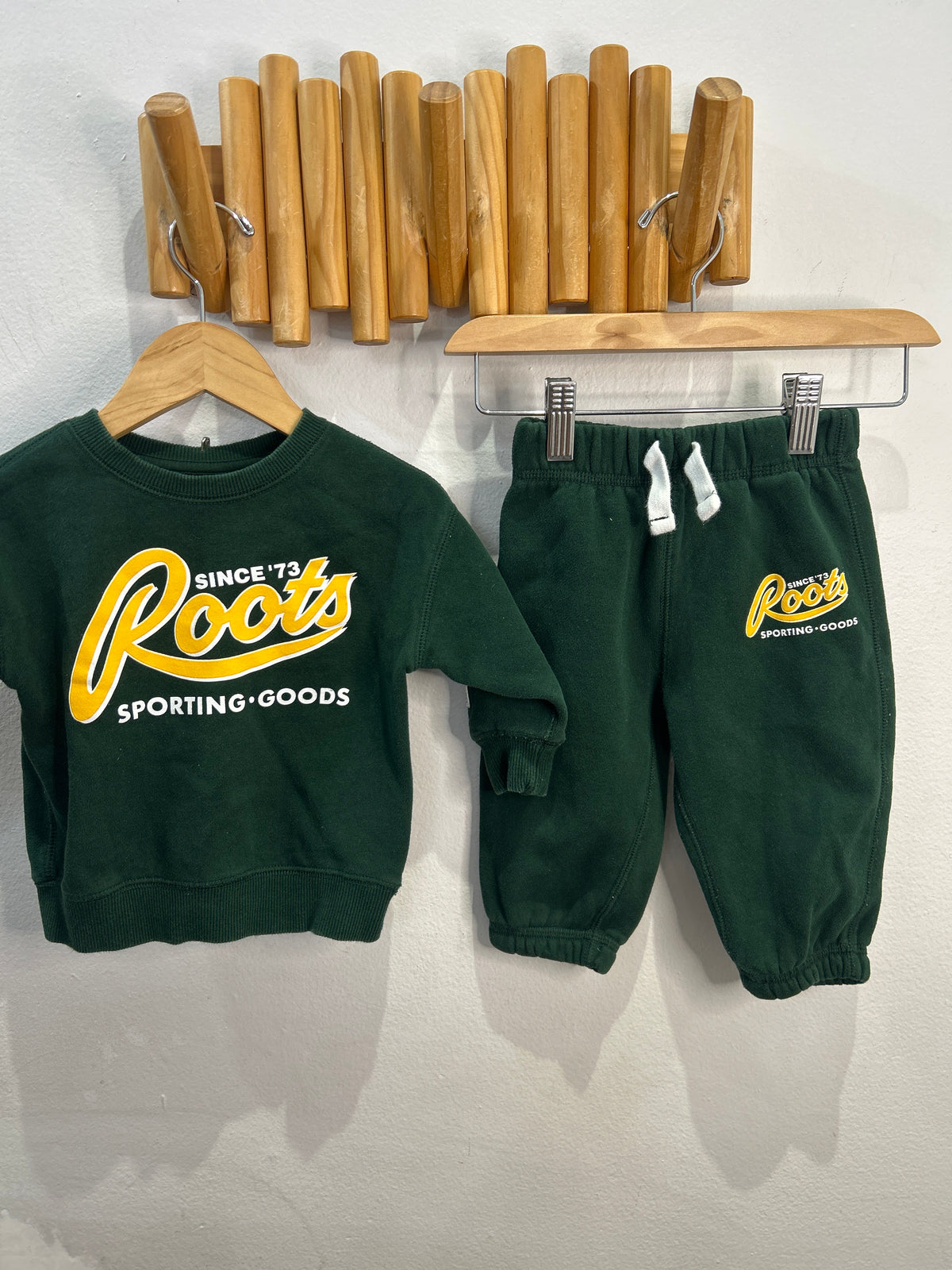 Roots forest green set 6-12m