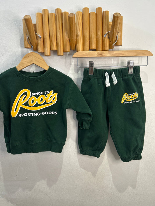 Roots forest green set 6-12m