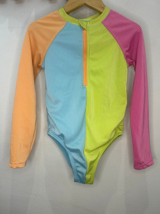 Colorblock swimsuit 6y
