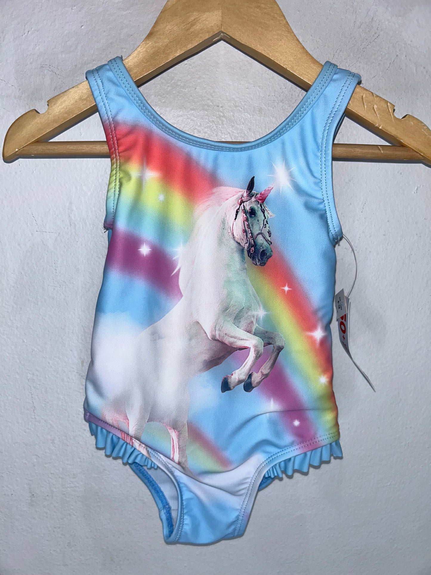 Unicorn Rainbow Swimsuit 6-12m