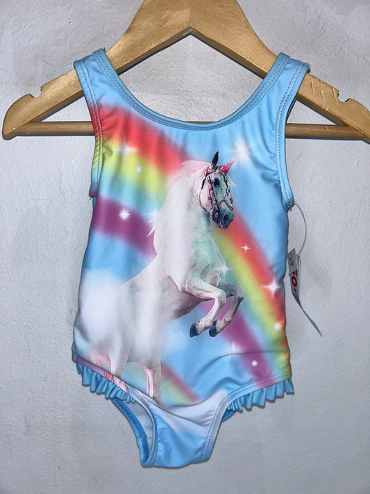 Unicorn Rainbow Swimsuit 6-12m