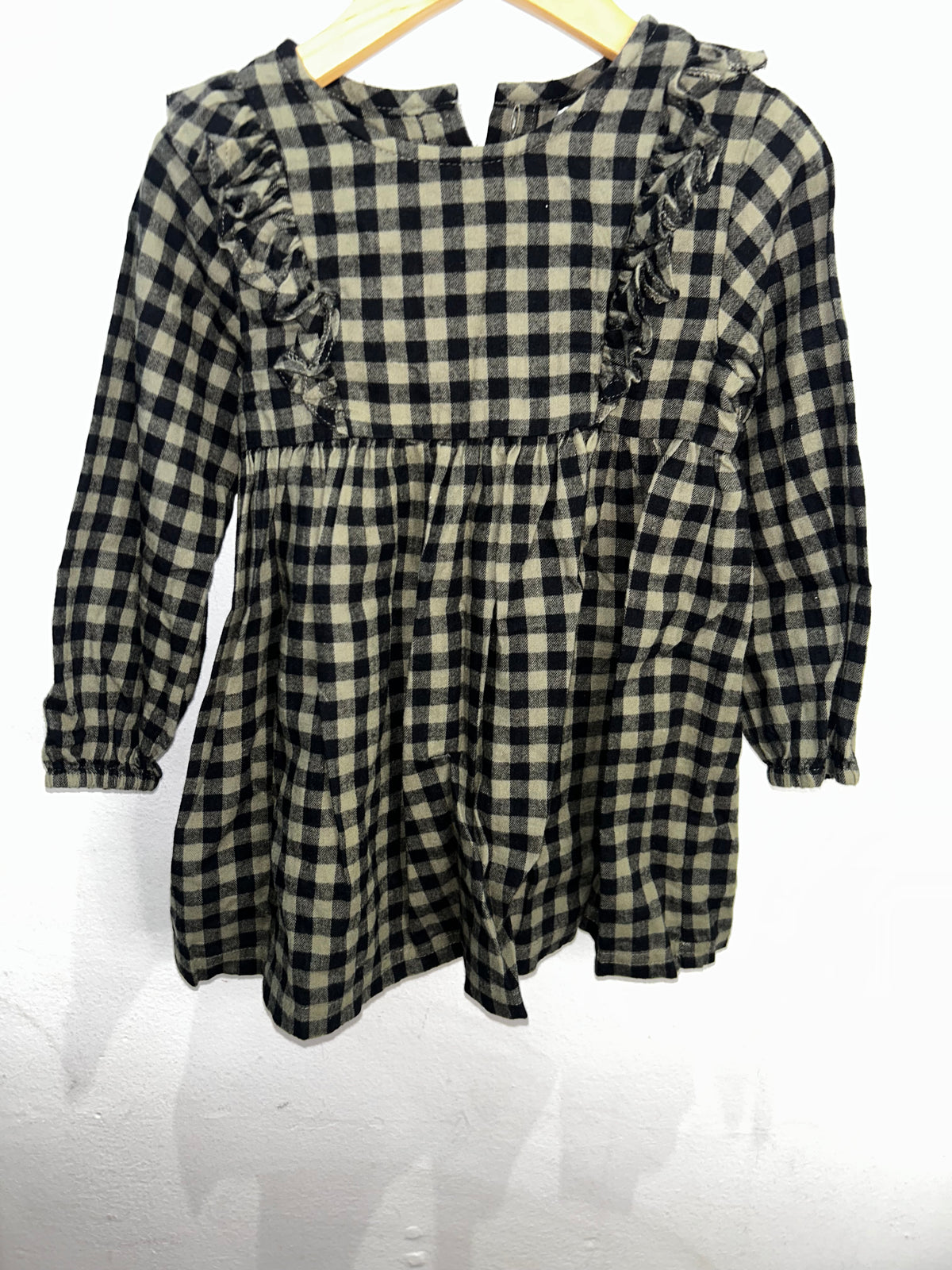 Miles the Label olive flannel dress 24m
