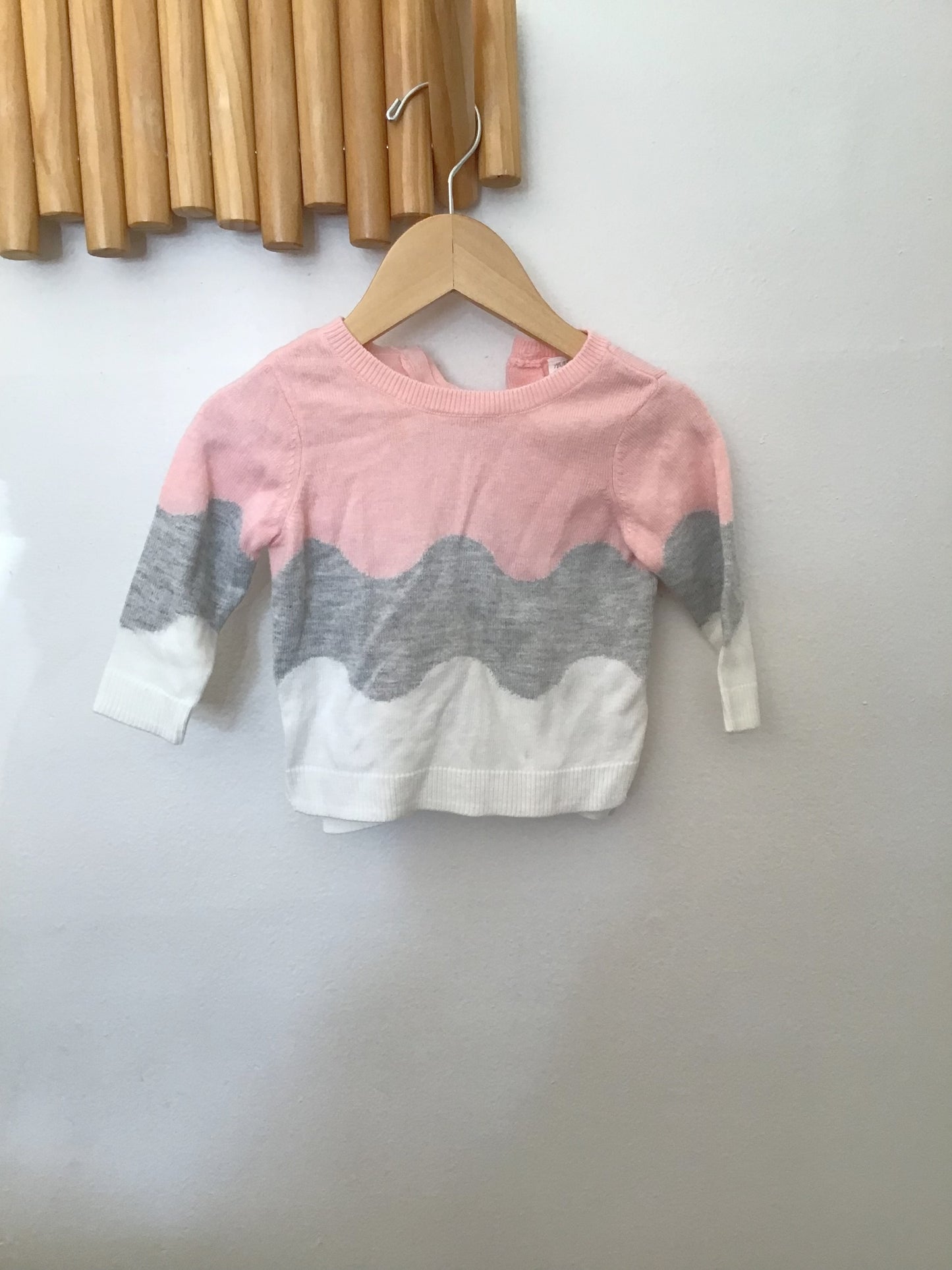 Tricolour soft sweater 4-6m