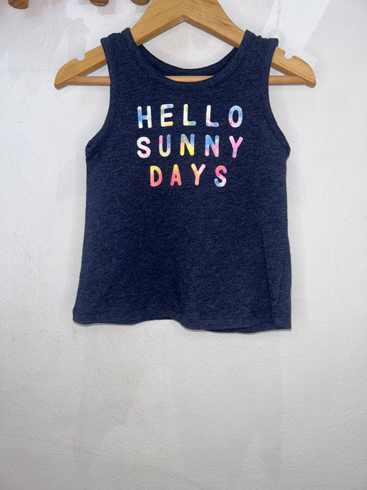 Hello sunny days tanktop 12-18m