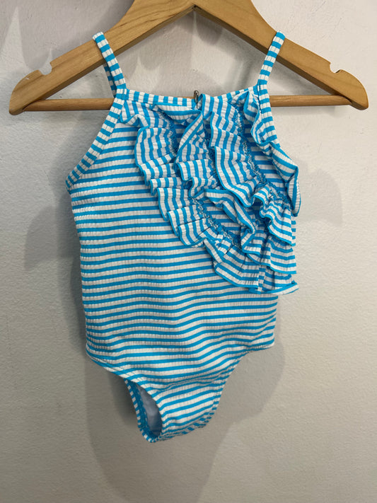 Light blue stripes swimsuit 12-18m