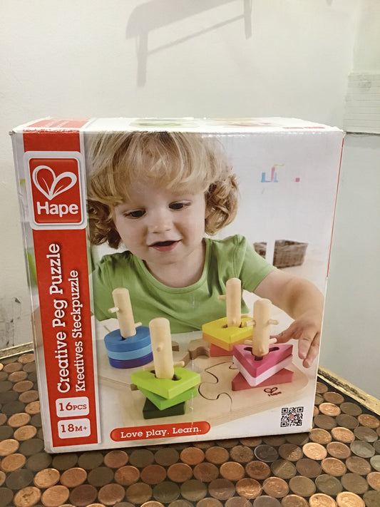Hape creative peg puzzle