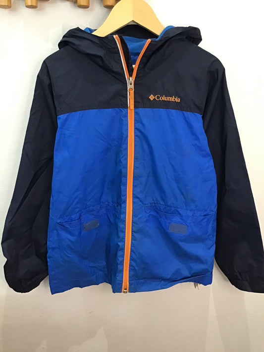 Columbia blue rain jacket 8y
