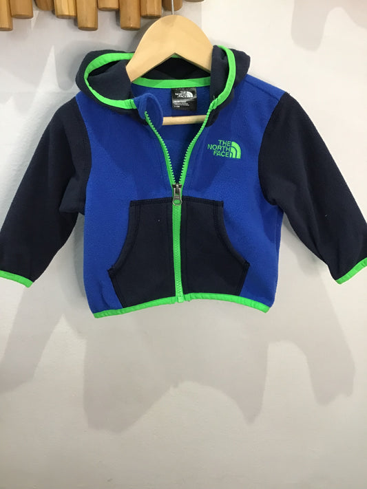 The North Face blue fleece sweater 3-6m