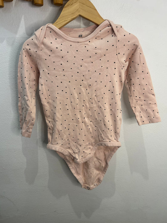 Pink dots onesie 12-18m