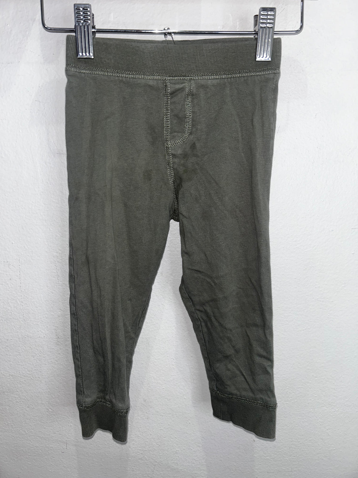 Olive cotton pants 18-24m